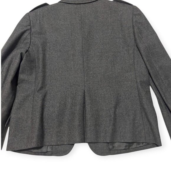 Miu Miu Gray Virgin Wool Blazer Jacket, Size 46Italy,‎ M/L - Picture 8 of 13